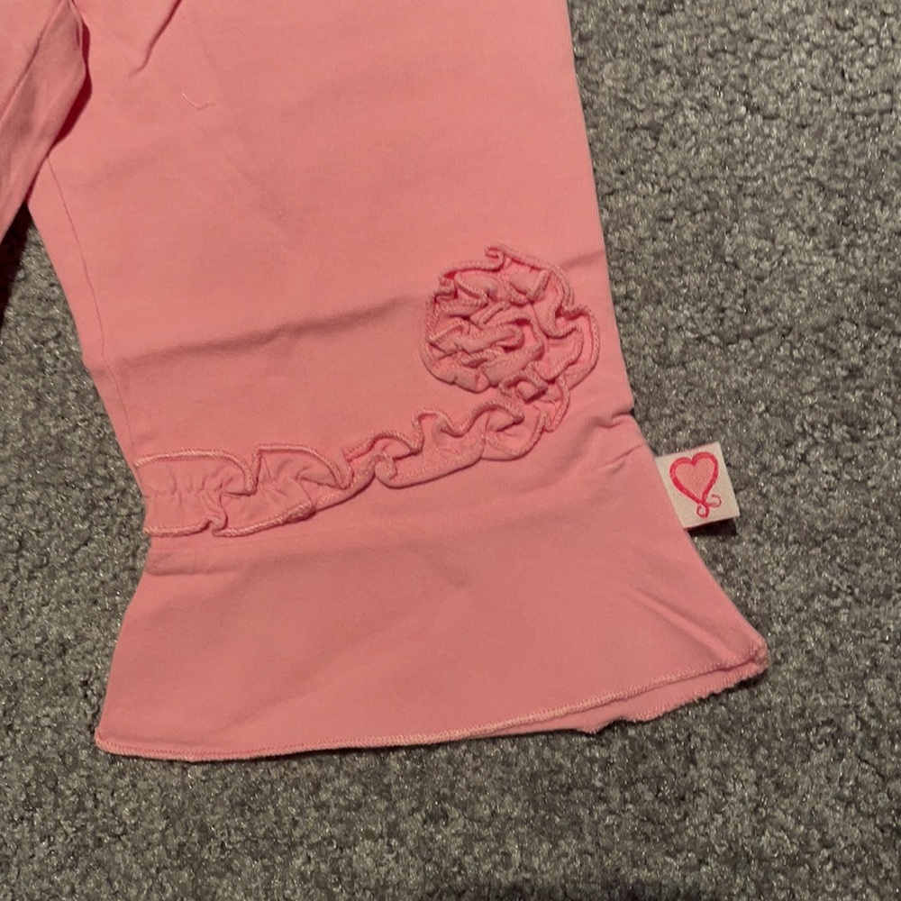 New Mim-Pi Pink SS Top & Ruffle Bottoms Set - Picture 3 of 3